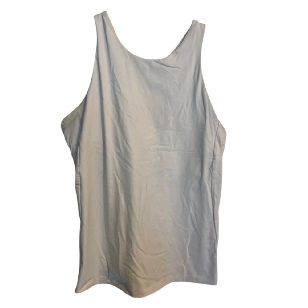 Athleta White Racerback Performance Tank Top Size L
